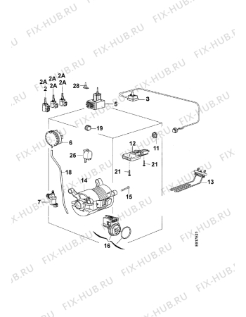 Взрыв-схема стиральной машины Zanussi TLS1083V - Схема узла Electrical equipment